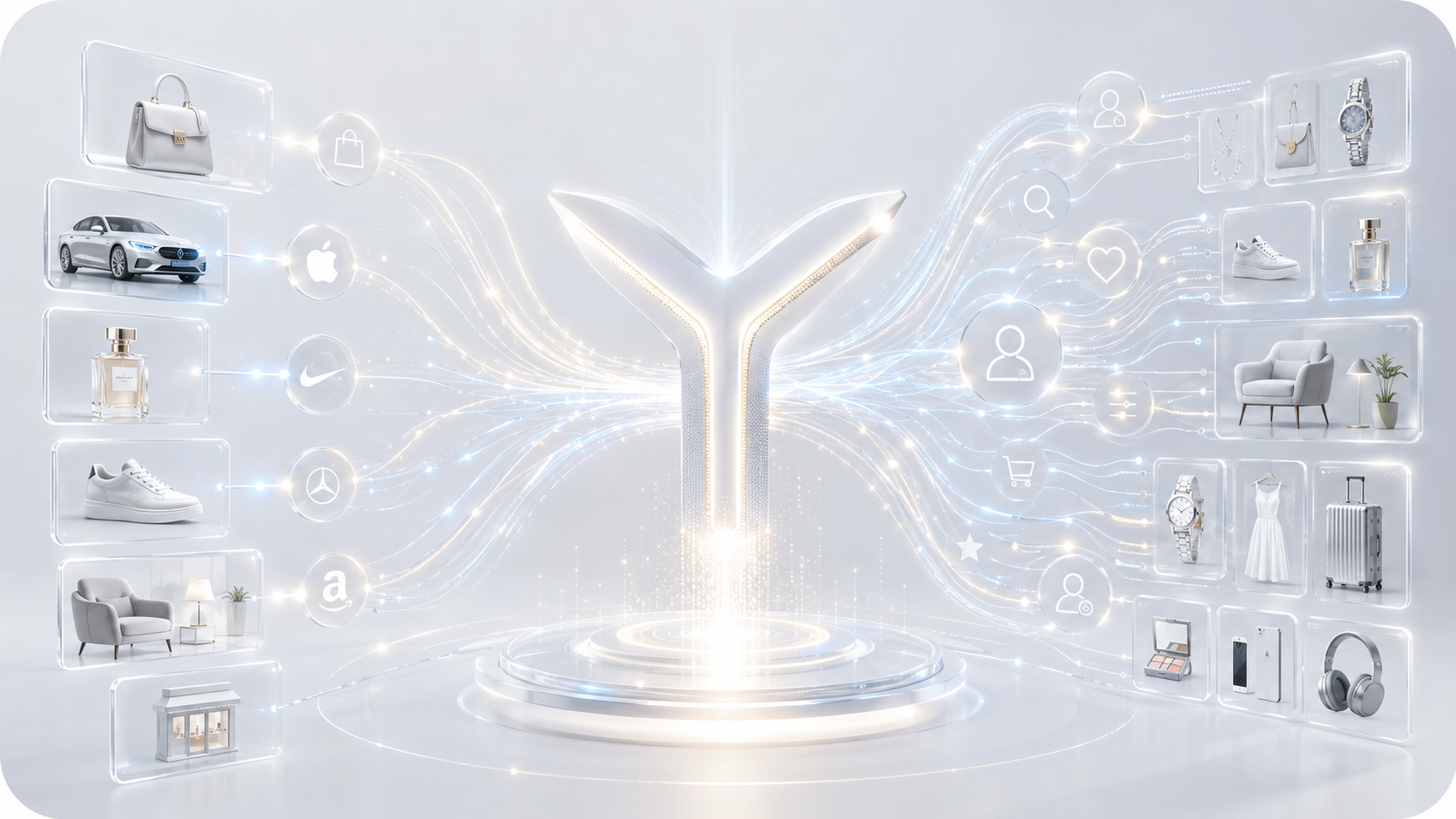 Yamu.ai permissioned commercial intent network connecting user-approved signals to AI commercial discovery.